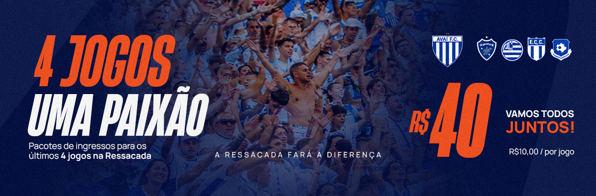 Pacote de ingressos para os últimos 4 jogos na Ressacada